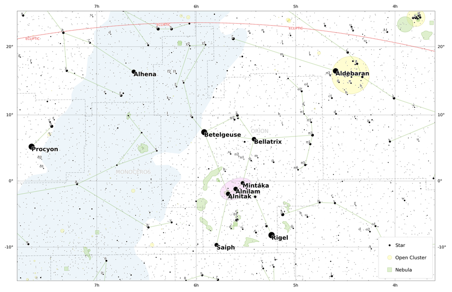 Map of Orion