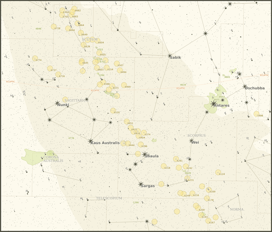 Map of Sagittarius