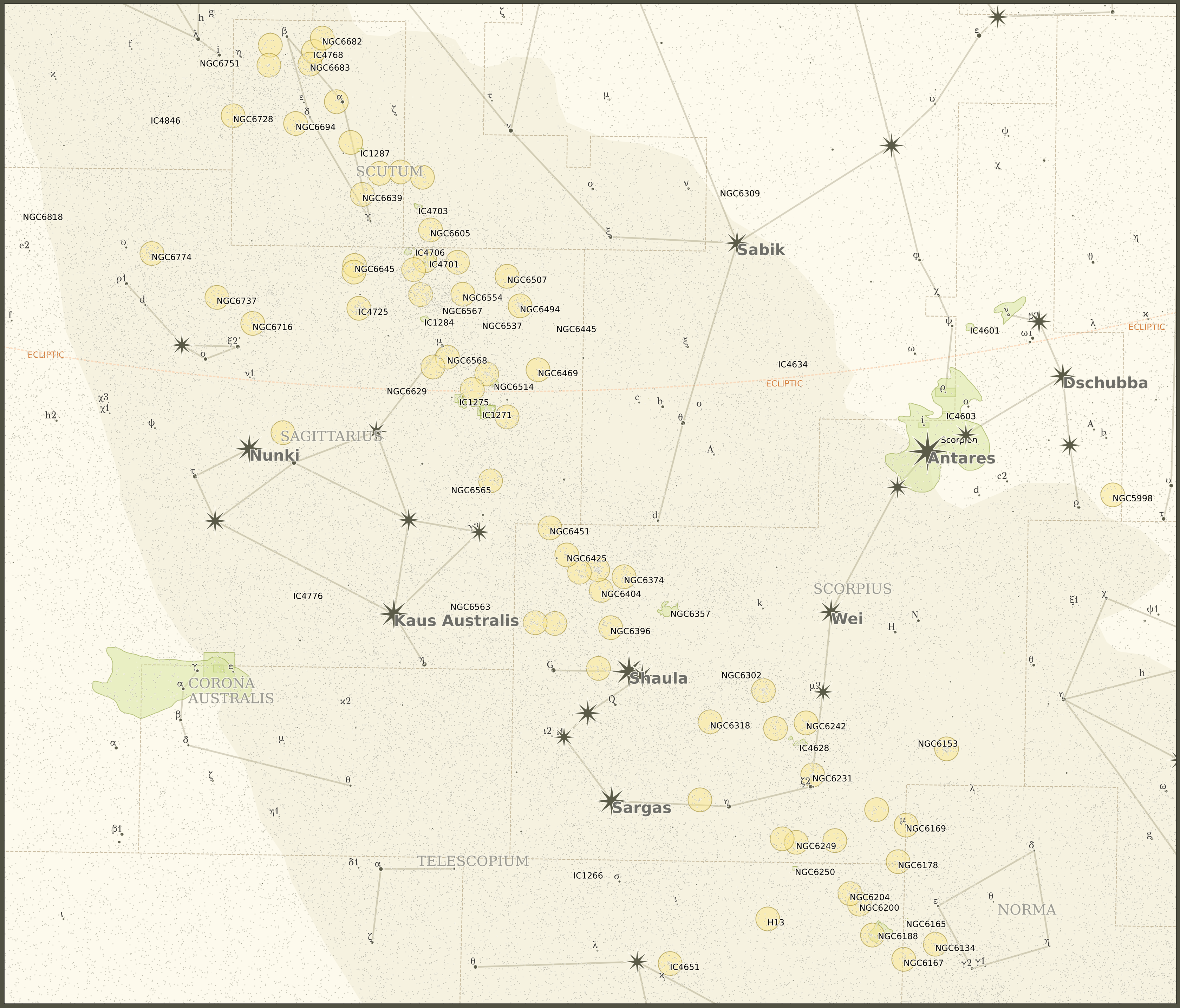 Map of Sagittarius