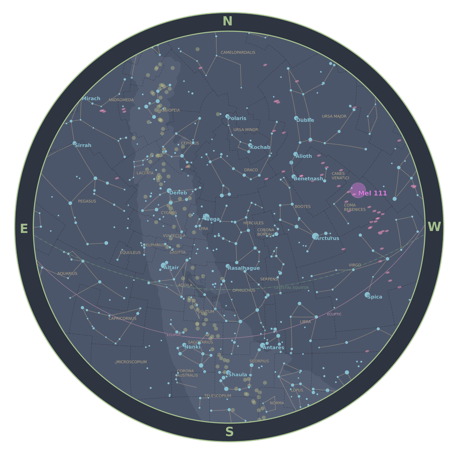 Detailed Star Chart